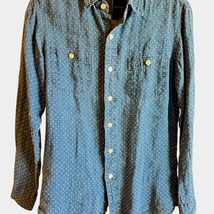 Ralph Lauren Blue Dotted Casual Shirt